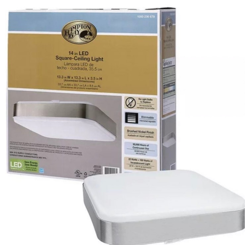 14” Square Ceiling Light LED New